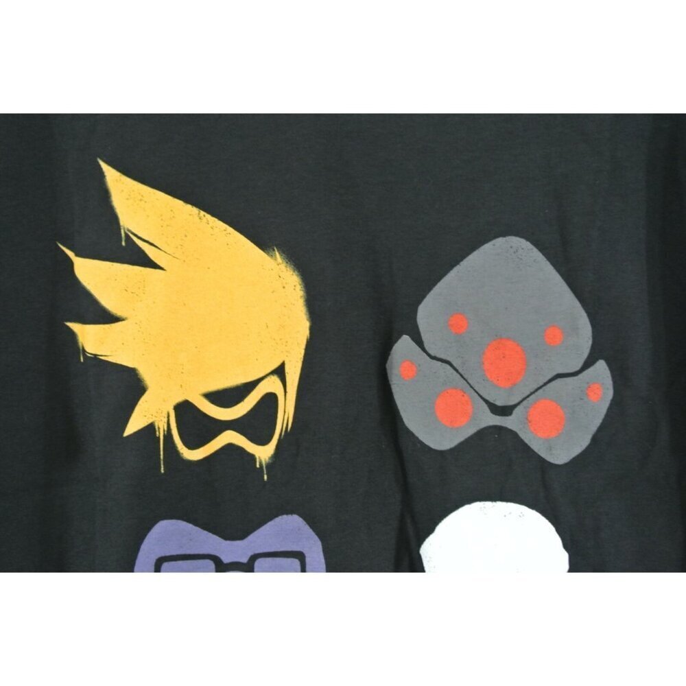 3/$30! Overwatch Versus Spray T-Shirt Blizzard Ent Video Game Jinx Black Mens - Picture 2 of 7